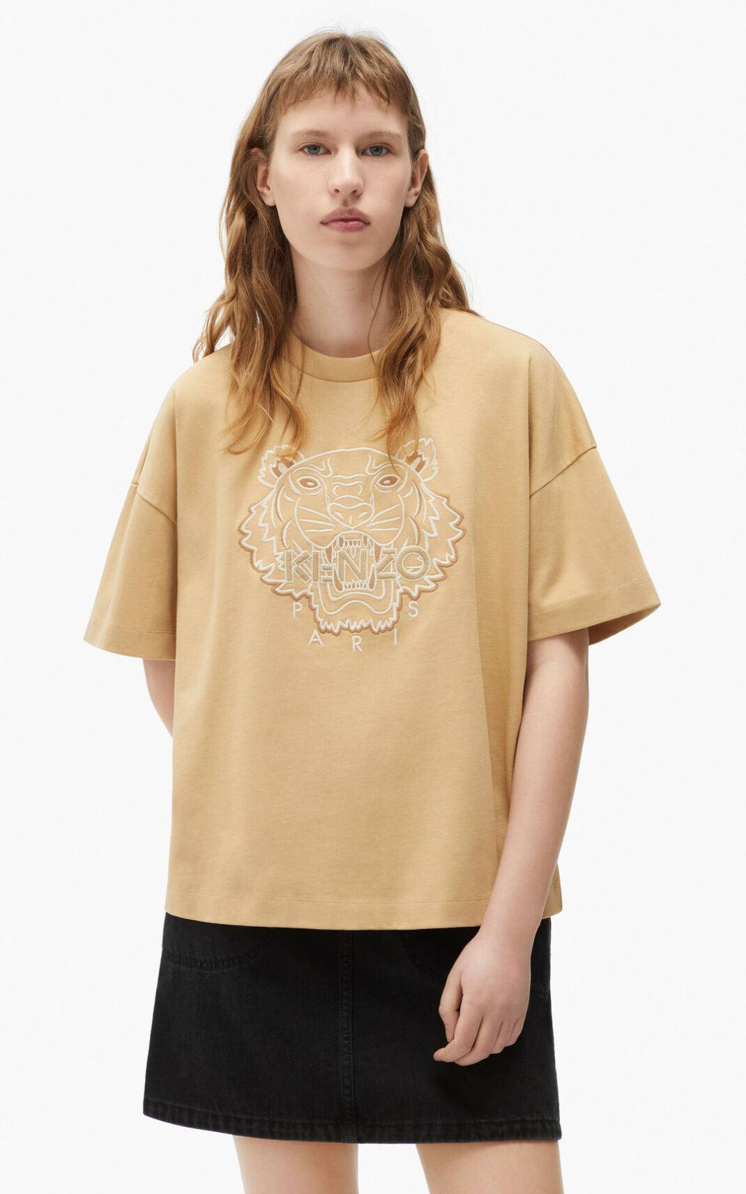 Kenzo Tiger boxy T Shirt Dam | 90187-UNBD